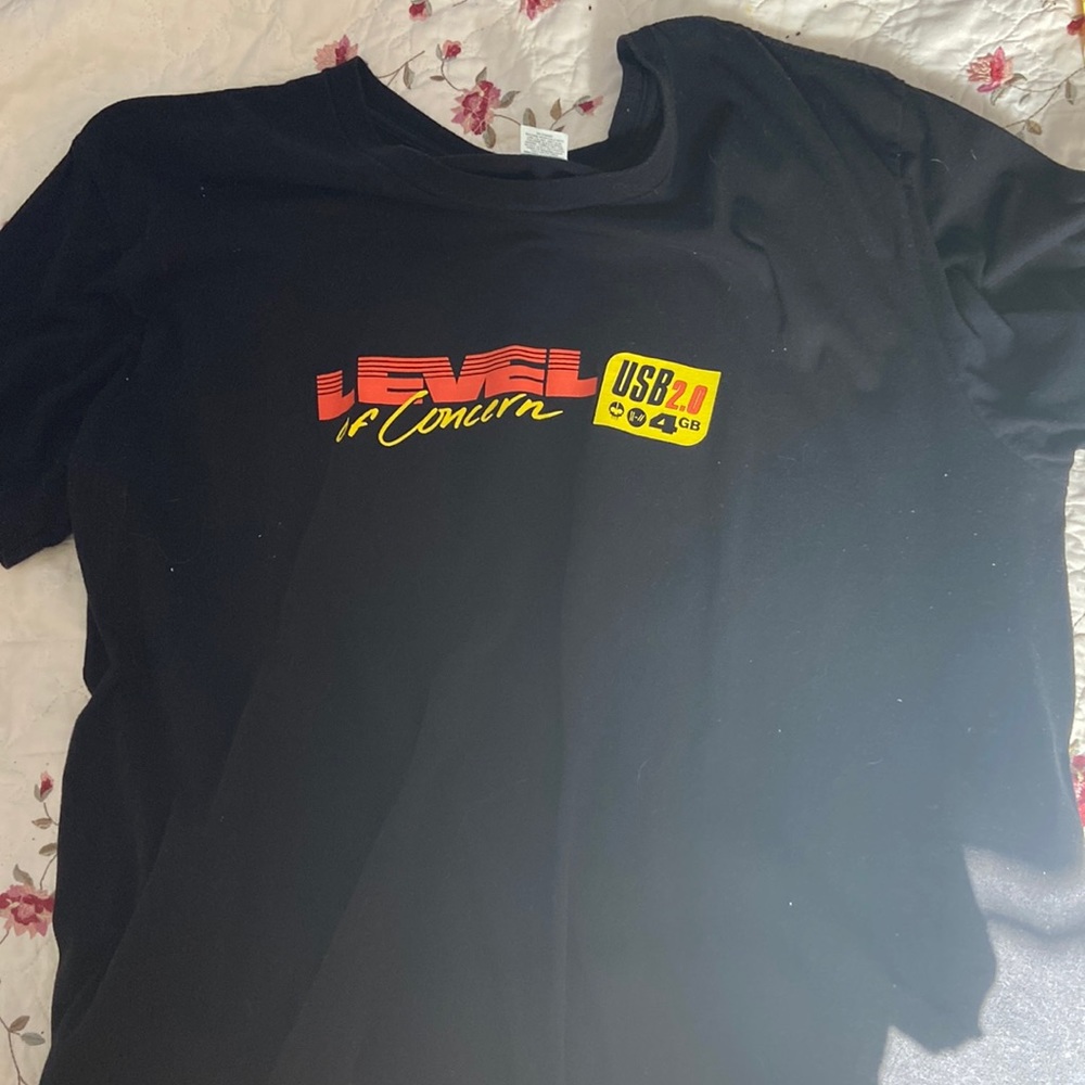 Twenty-One pilots graphic tee shirt, Colors black, Yellow and Red.